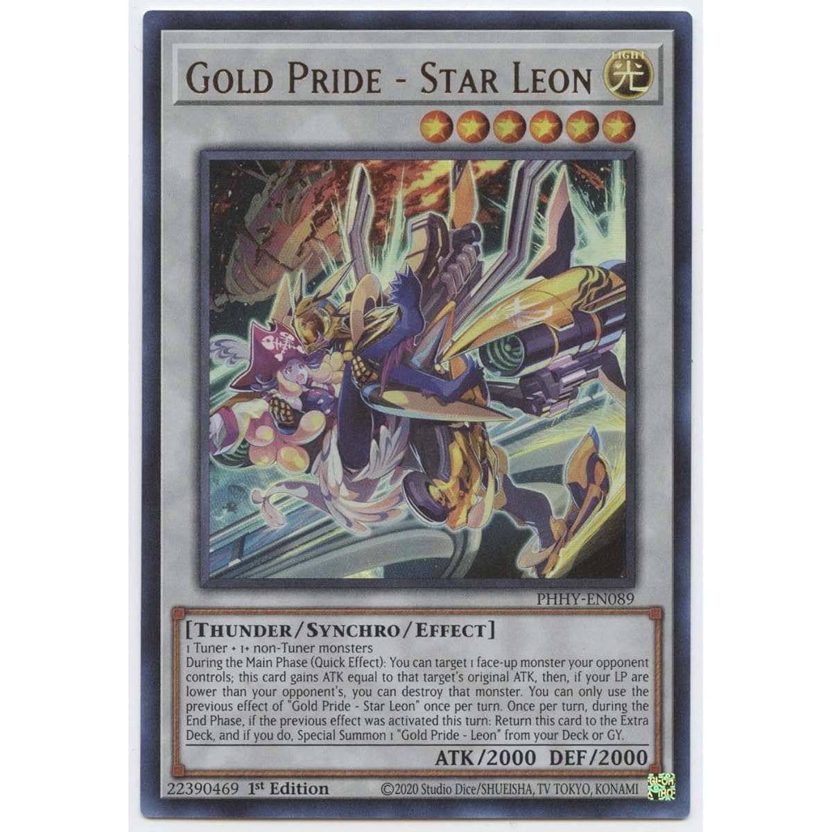 Gold Pride - Star Leon - PHHY-EN089 - Ultra Rare - 1st Edition