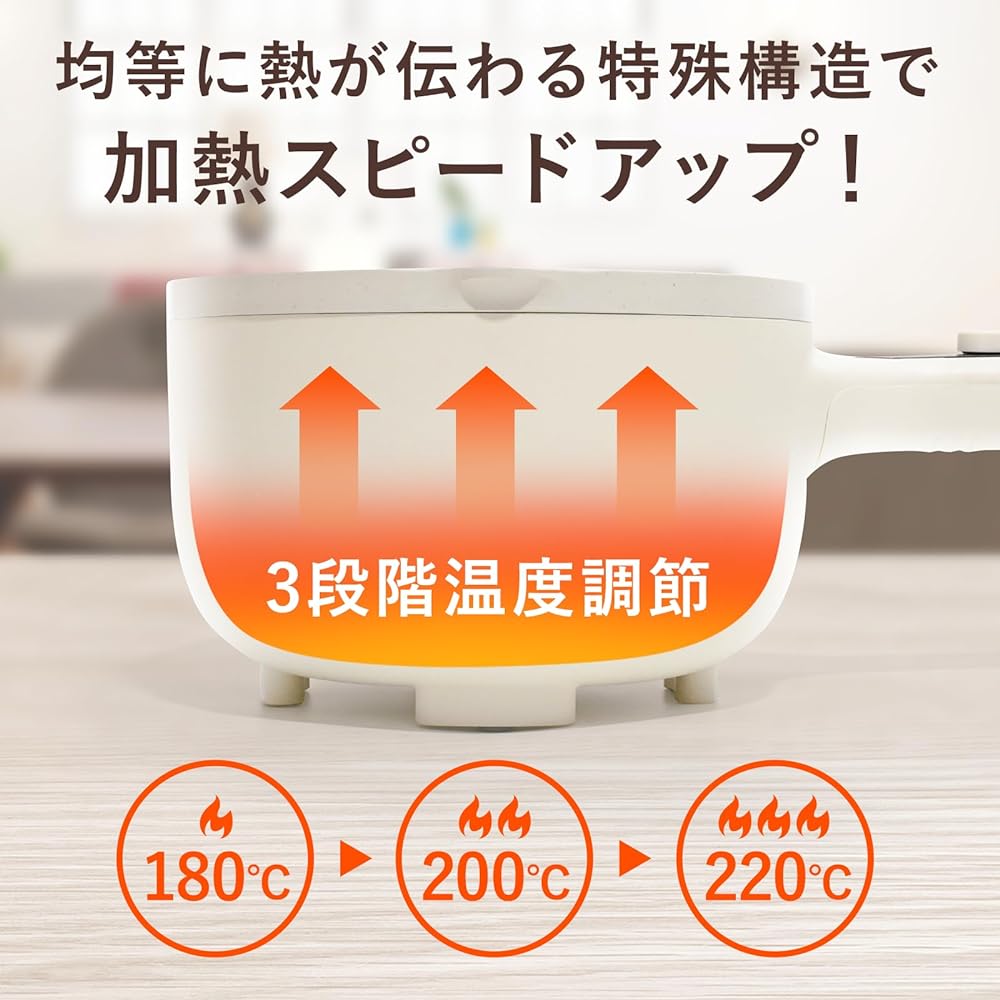 TOKYO LM electric pot (with steamer) for one person, one-handed electric pot, living alone, one-person pot, one-person pot, electric, electric cooking pot, grill pot, pot, ramen, fried egg, udon, stir-fry, steamed food, temperature control, multi-functio