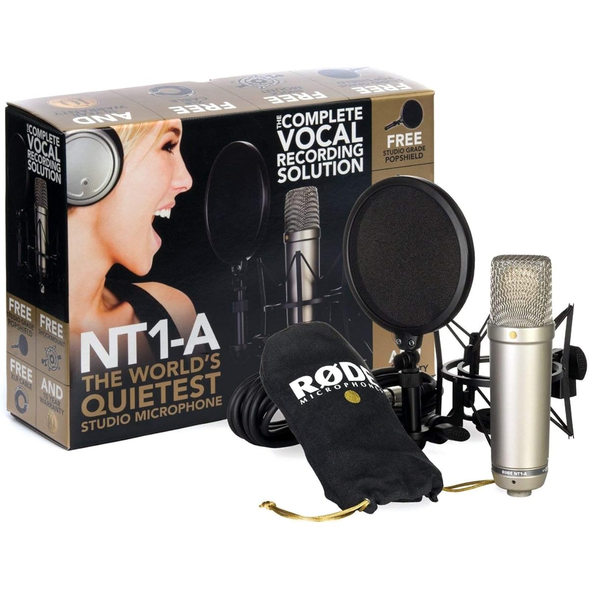 RODE [Full set of microphone equipment! ! ] Rode NT1A Anniversary Vocal Condenser Microphone Package ■Parallel import goods■