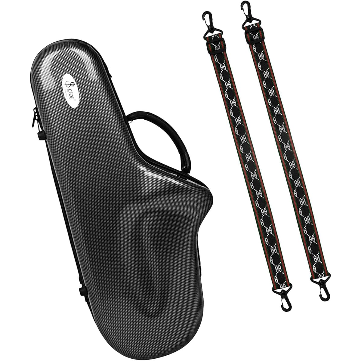 Colaxi Alto Saxophone Sax Bag Case, Sax Gig Bag, Saxophone Carrying Case with Carrying Handle Backpack Straps for Practice, Stage, Black