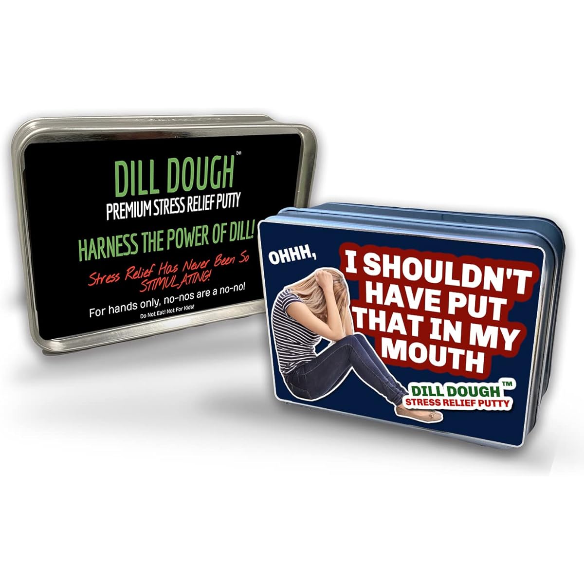 Shouldn't Have Put That in My Mouth Dill Dough Putty - Unique Adult Fidget Toy for Women and Men - Dirty Santa Gifts for Friends - Funny Glow in the Dark Pickle Gifts Stress Relief Putty Green