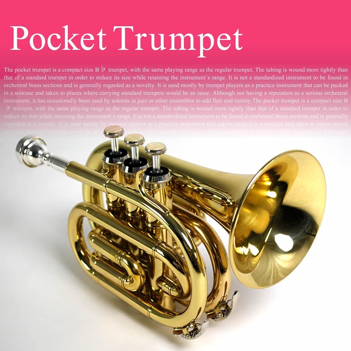 Soleil Pocket Trumpet STR-1P/MBL Metallic Blue