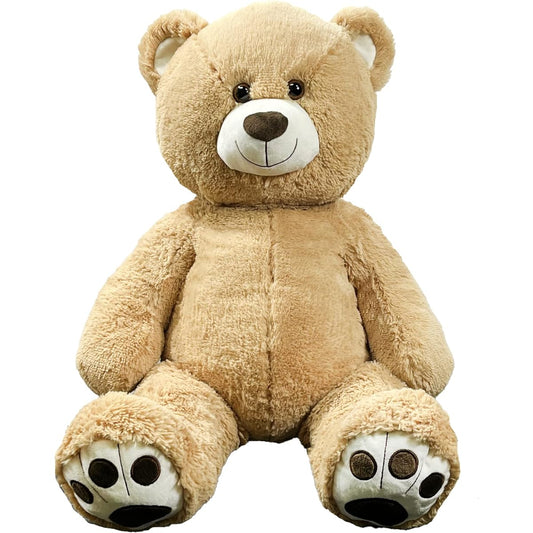 Anico 36 inch (3 feet) Giant Plush Teddy Bear with Embroidered Paws and Smiling Face