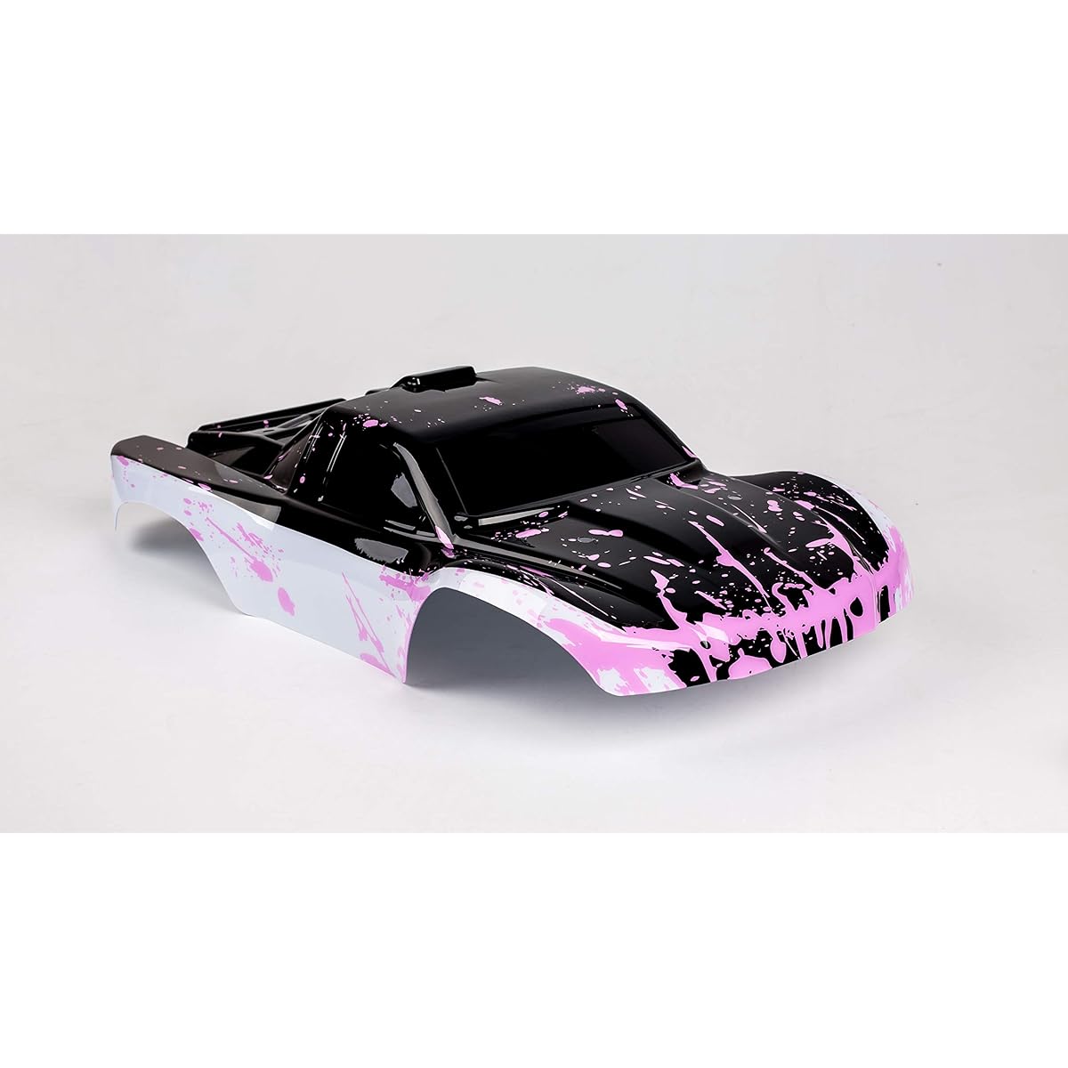 SummitLink SS-WBP-01 Replacement Custom Body Matte Pink White/Black for 1/10 Scale RC Cars and Trucks (Truck Not Included)