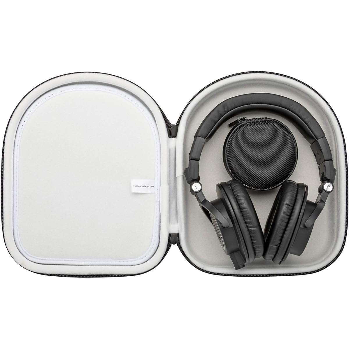 Audio-Technica ATH-M50X Professional Monitor Headphones Knox Protective Headphone Case Bundle (2 Items)