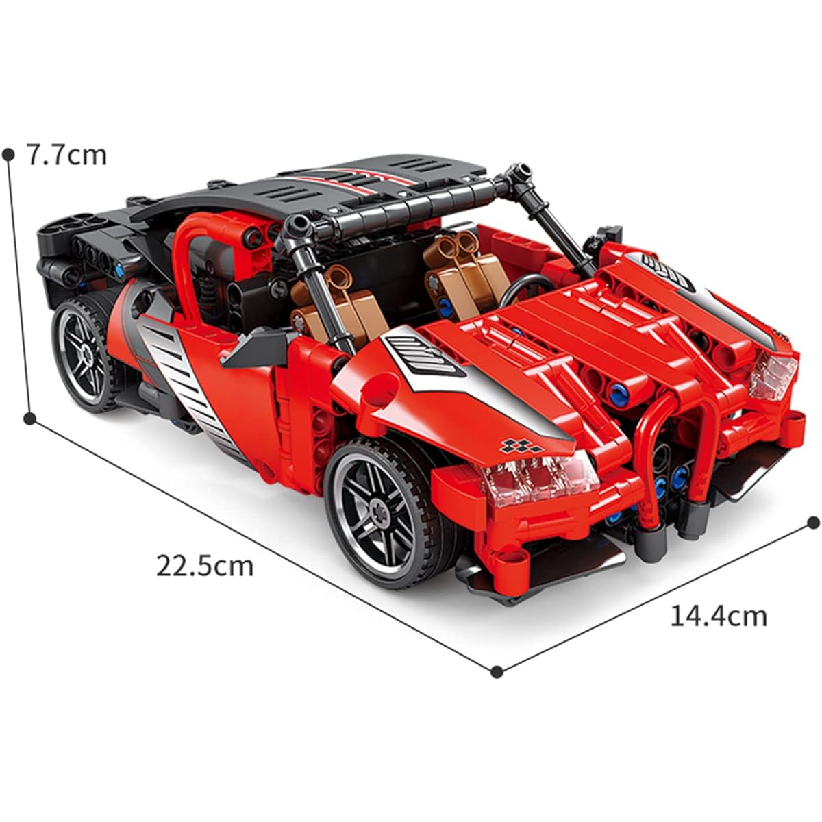 SEMKY Car Series Super Sports Car Bugaveron MOC Building Blocks and Engineering Toy Set,(469 Pieces) Sports Car Model Gift for Kids and Adults