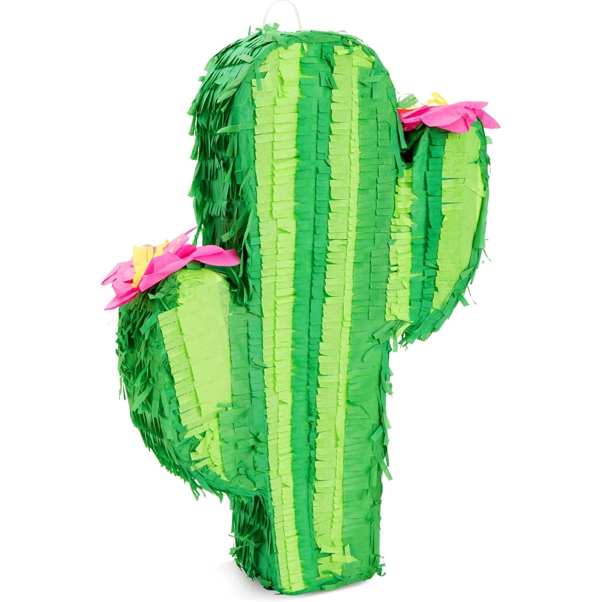 Small Cactus Pinata for Kids Birthday, Baby Shower, Cinco de Mayo, Mexican Fiesta Party Decorations (17 x 11.5 inches)