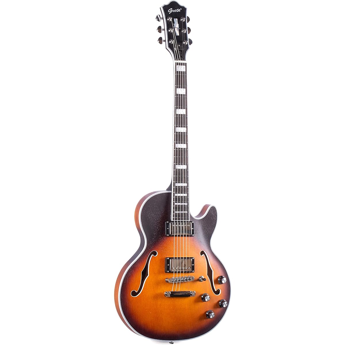 Glote LPF - 002 Semi-hollow body electric guitar mat (sunburst)