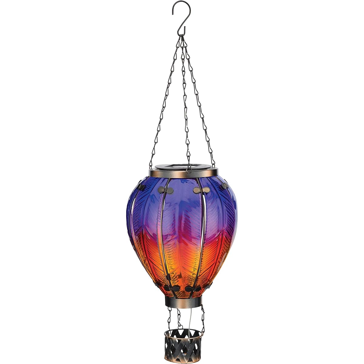 Regal's Hot Air Balloon Solar Lantern LG - Purple