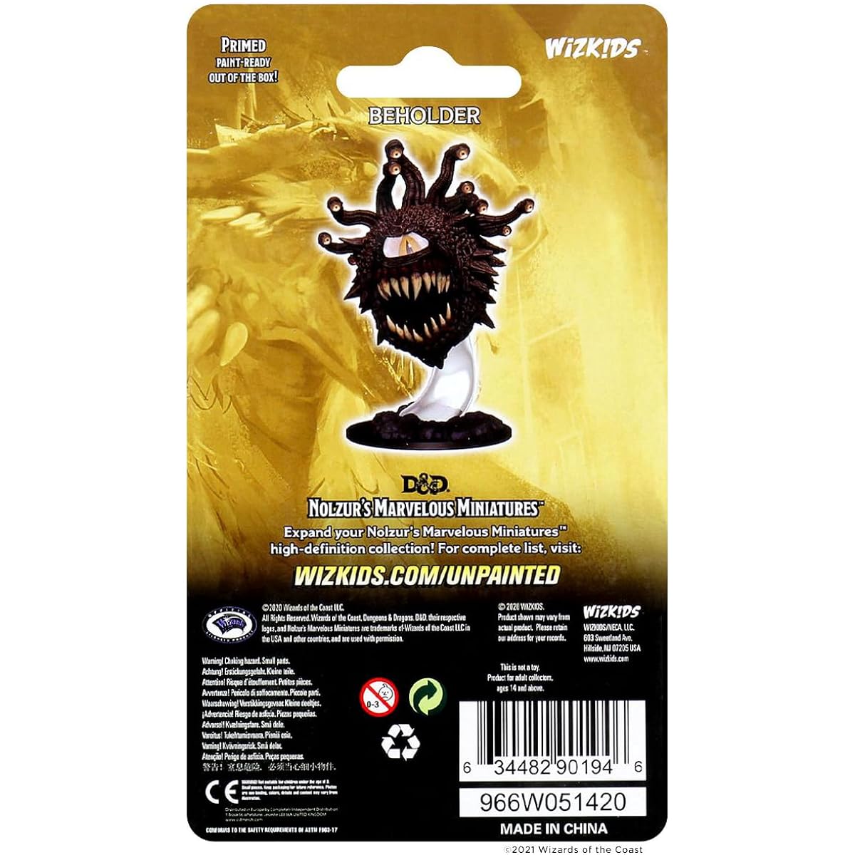 Dungeons & Dragons: Nolzur's Marvellous Unpainted Miniatures: Beholder