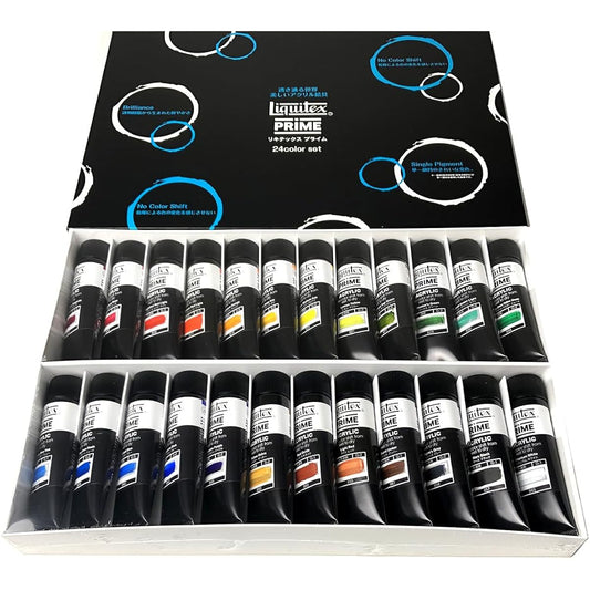 Liquitex Prime Acrylic Paints, 24-Color Set, 30ml