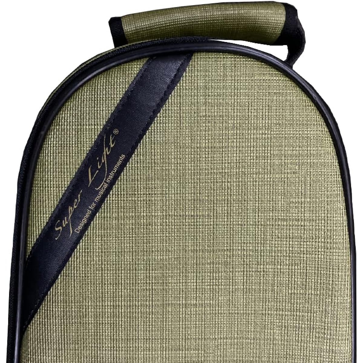 [Limited Color] Super Light Shaped Case Lightweight Semi-Hard Case for Violin (4/4 Triangular Shape) [Lattice Green]