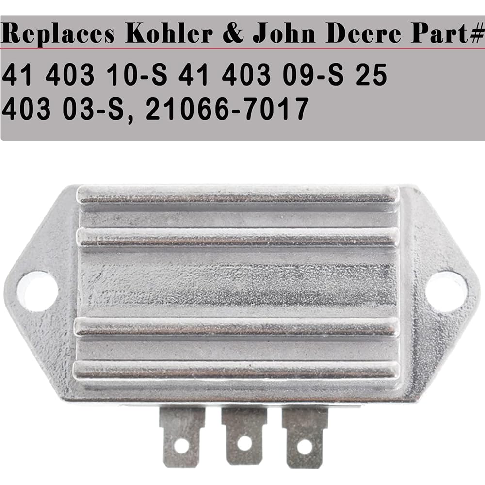 Voltage Regulator Rectifier Kohler 41 403 10-S 41 403 09-S 25 403 03-S Kohler 8-25 HP Engine Rectifier Regulator for Kohler 21066-7017 AM102596 234279 257503S 41403 09