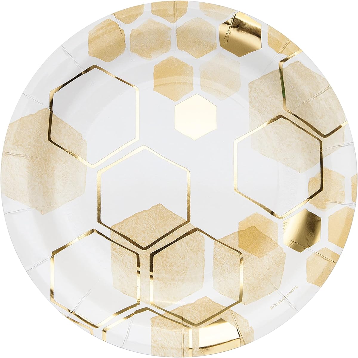 Creative Converting Honeycomb Paper Plates, 24 Count