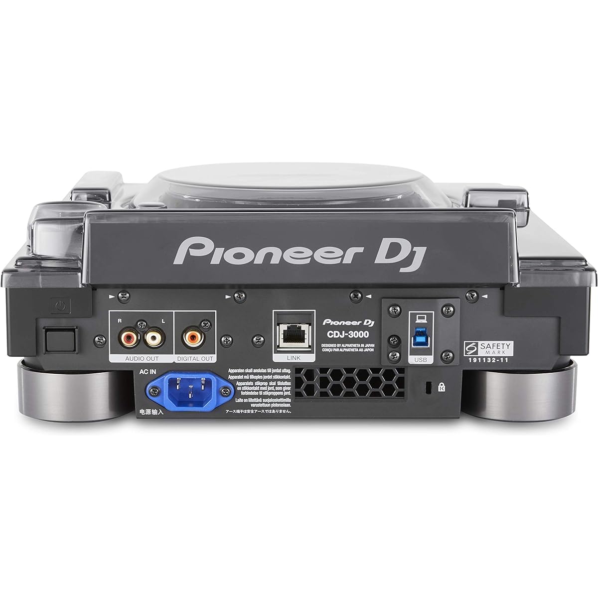 DECKSAVER Shockproof Cover for Pioneer DJ CDJ-3000 DS-PC-CDJ3000