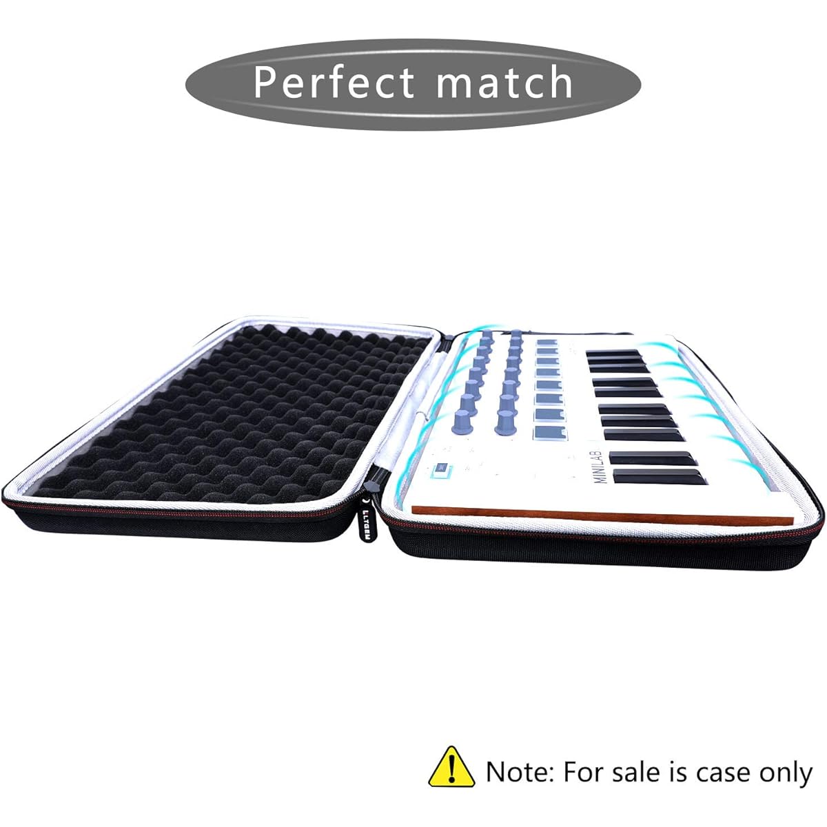 LTGEM Hard Carry Case for Arturia MiniLab MkII 25 Slim Key Controller
