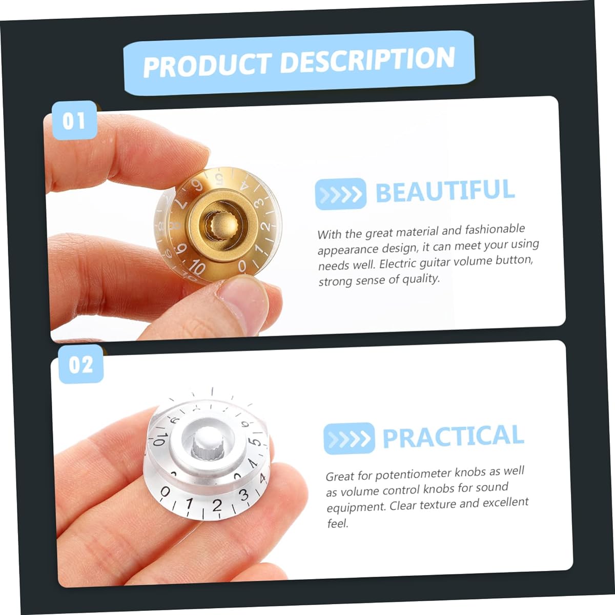 VICASKY 120pcs Potentiometer Hat Pink Fluffy Heel Guitar Pedal Guitar Volume Cap Guitar Potentiometer Cap Guitar Potentiometer Knob Guitar Volume