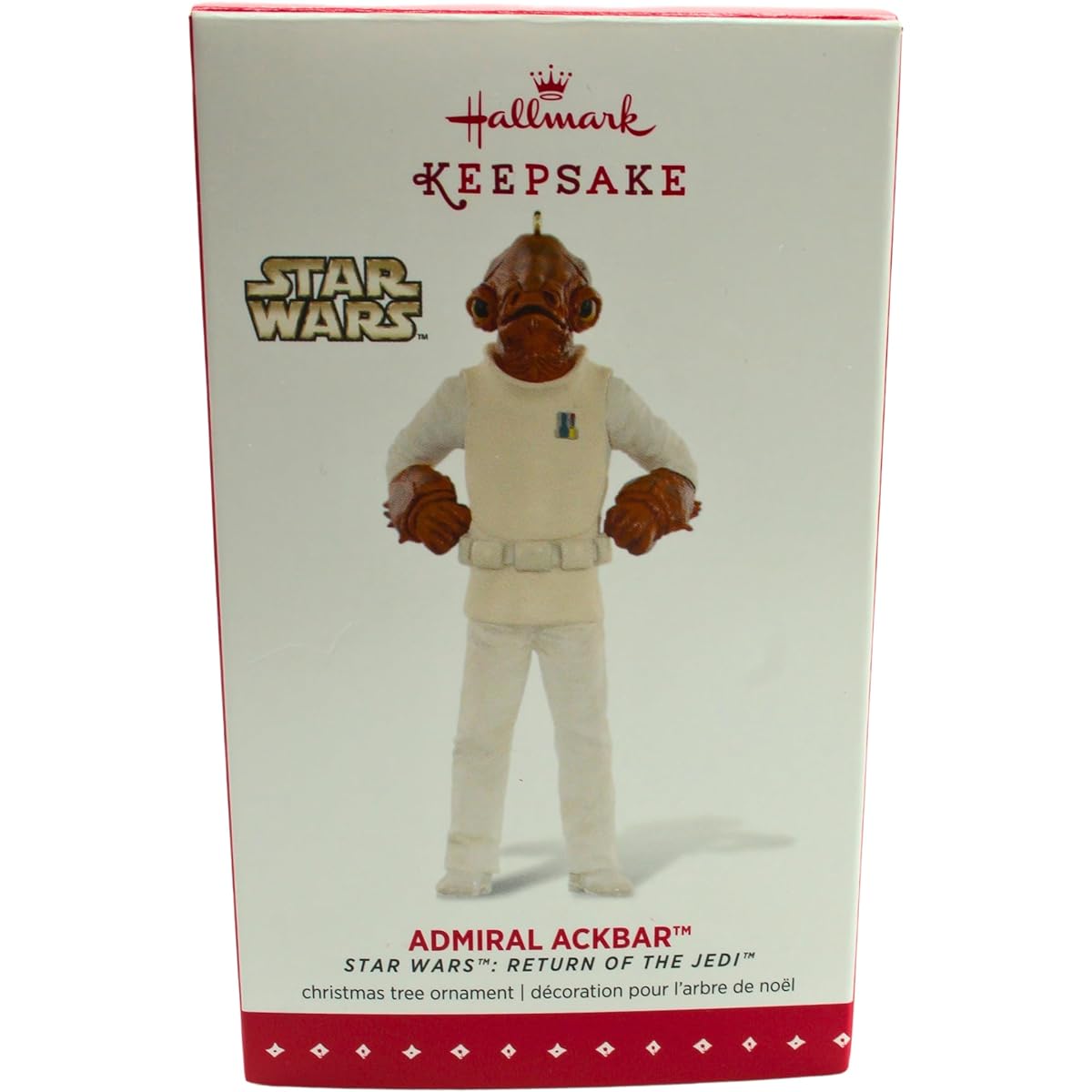 Star Wars Return of the Jedi Admiral Ackerbar Ornament 2015 Hallmark