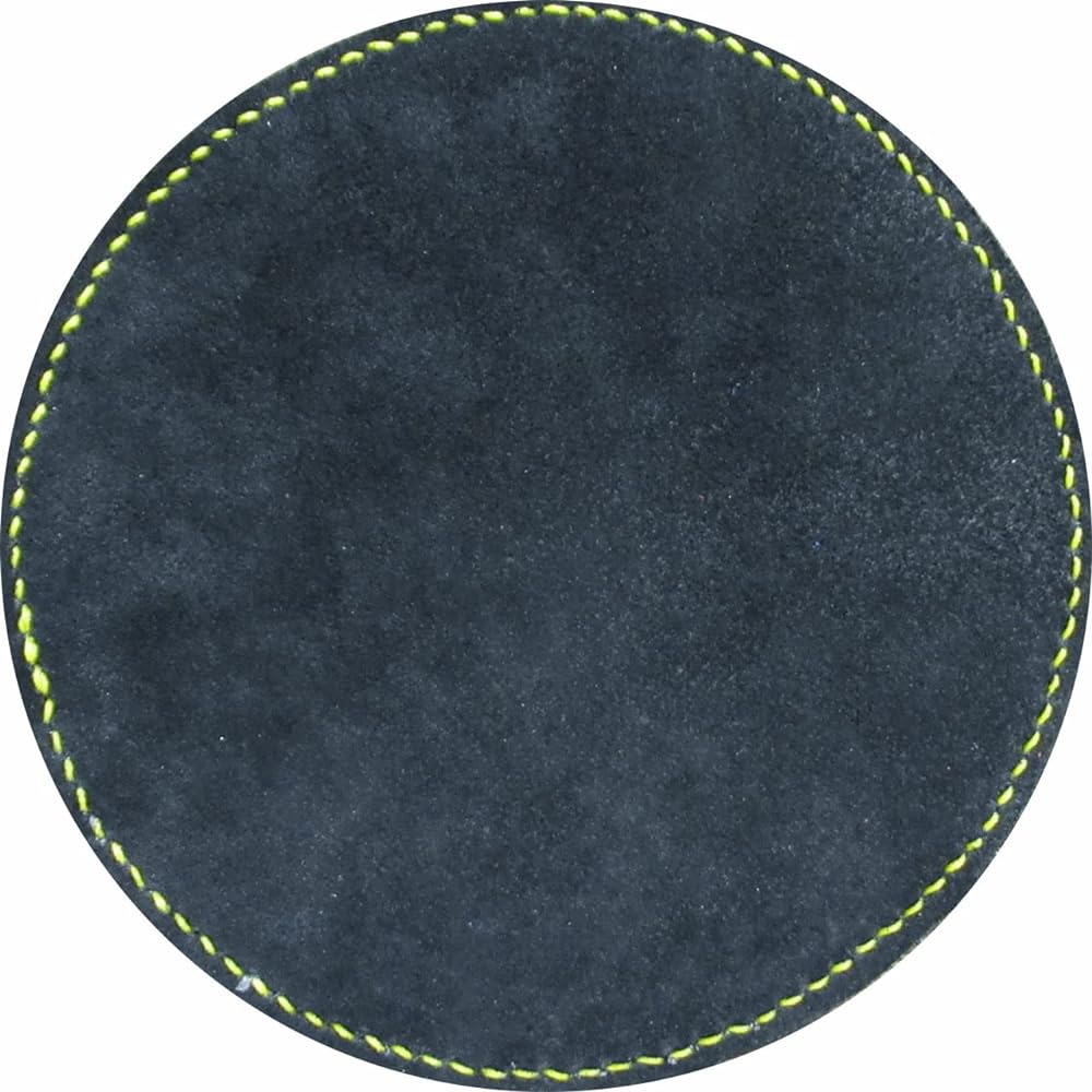Bowling Towel Leather Cloth Shammy Replaceable Oil Removal (Yellow/Black)