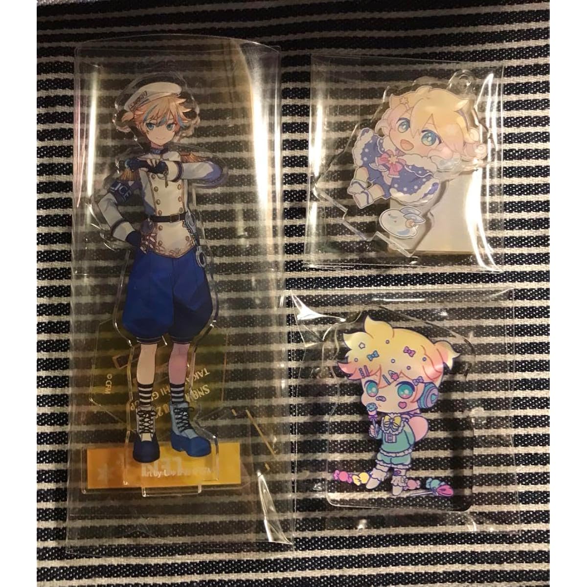 Kagamine Len Snow Miku Karaoke Acrylic Stand Acrylic Keychain