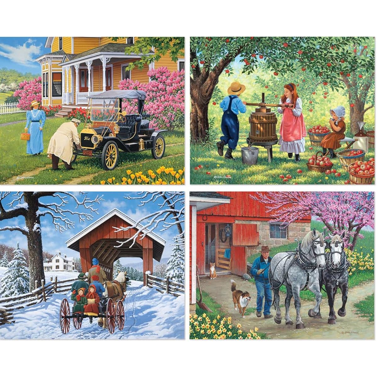 Bits and Pieces - 500 Piece Jigsaw Puzzle for Adults 16" x 20" (4-in-1 Multipack John Sloan Collection 1)