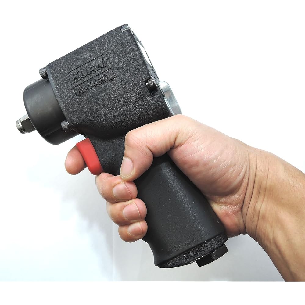 KUANI Air Impact Wrench 12.7 Square Total Length: Approx. 120mm Maximum Torque: 678Nm Mini & High Power KI-1469-NR