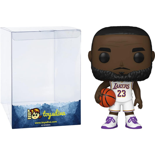 "ToysDiva" Graphic Protector Compatible with L e B r o n James: P o p! Basketball Vinyl Figure Bundle (090-51010-B)