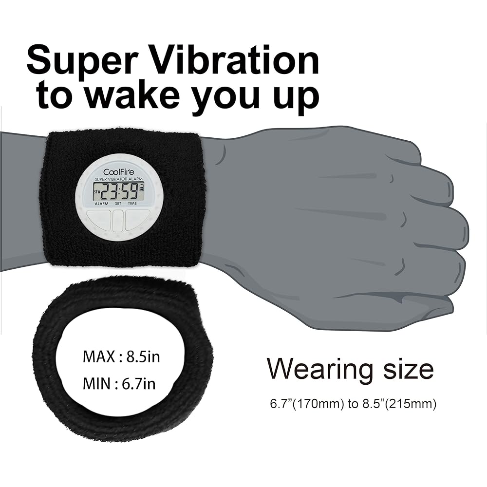 Coolfire - Silent Wake Yourself Up Wristband Vibrating Alarm Watch for Mega Shop Japan Coolfire - Silent Wake Yourself Up Wristband Vibrating Alarm Watch for Mega Shop Japan