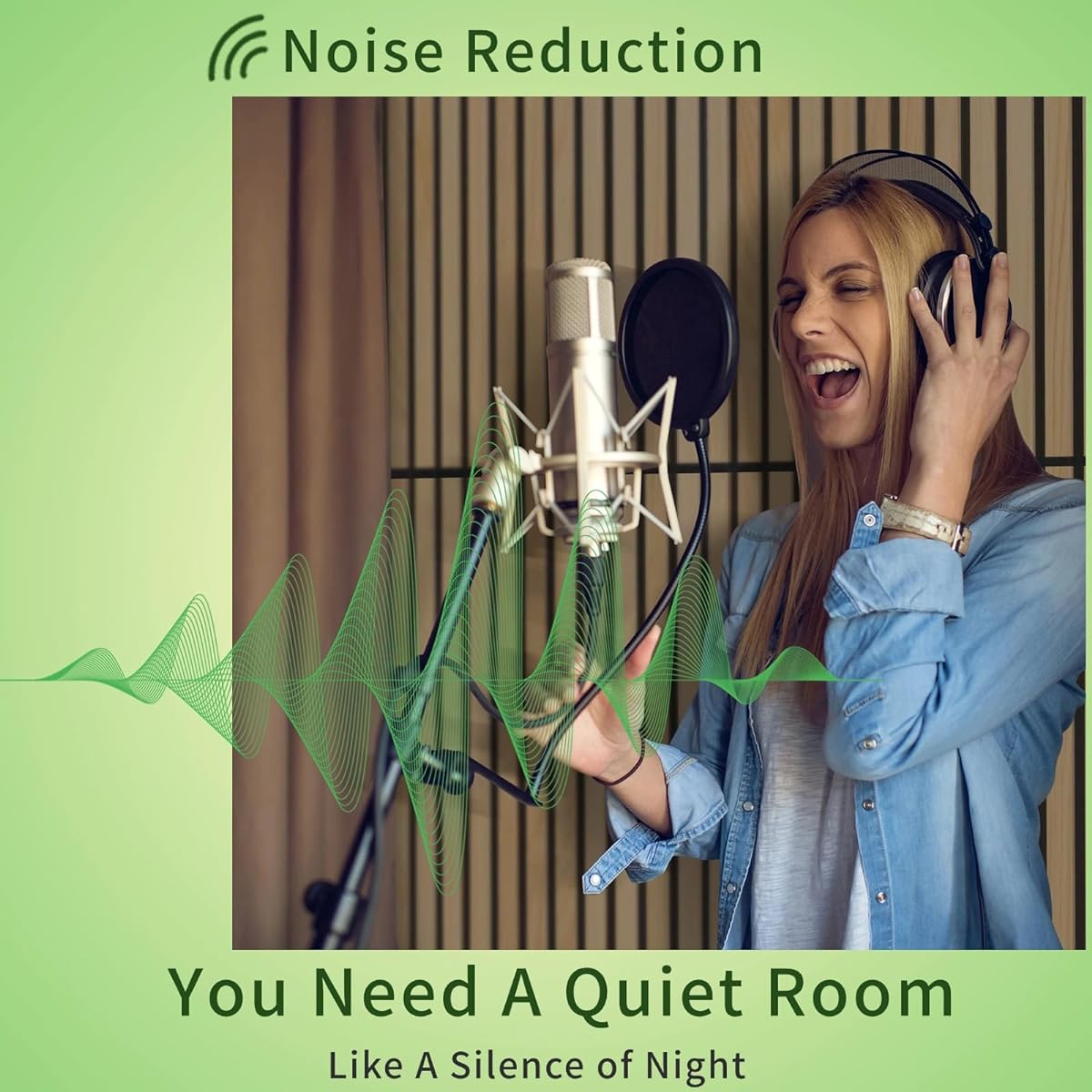 Acoustic Wood Slat Panels for Interior Wall Decoration, Soundproof Wall Panels, 3D Slat Wood Panels, Bedroom Sound Absorption Decoration, Seamless Joint, 43.3" x 18.9", Black, 2 Pieces