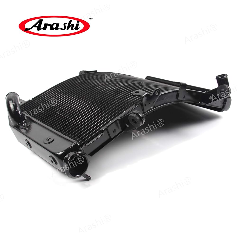 Arashi Radiator Cooling Cooler Compatible with Yamaha YZFR6 YZF-R6 YZF R6 2006-2012 Motorcycle Replacement Accessories Black