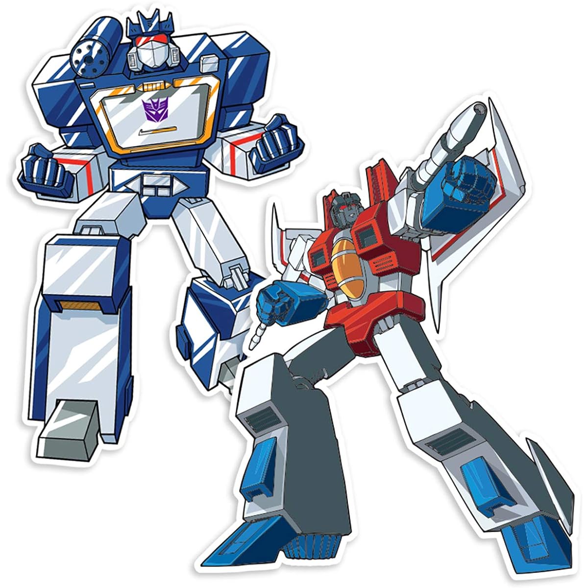 Popfunk Transformers Soundwave and Starscream Collectible Stickers