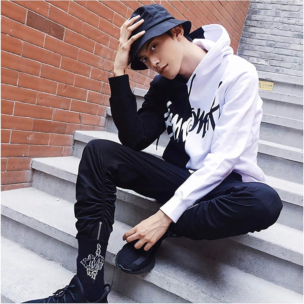 [HISITOSA] Men's Parka, Long Sleeve, Autumn Clothes, Thick, Brushed Lining, Winter Clothes, Men's Sweatshirt, Cotton, Pullover, Hoodie, Spring