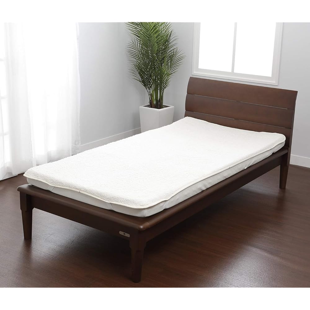 nishikawa [Nishikawa] Bed Pad Ivory 100 x 205 cm Warm Soft Towel-like Pile Blanket 2064-77010