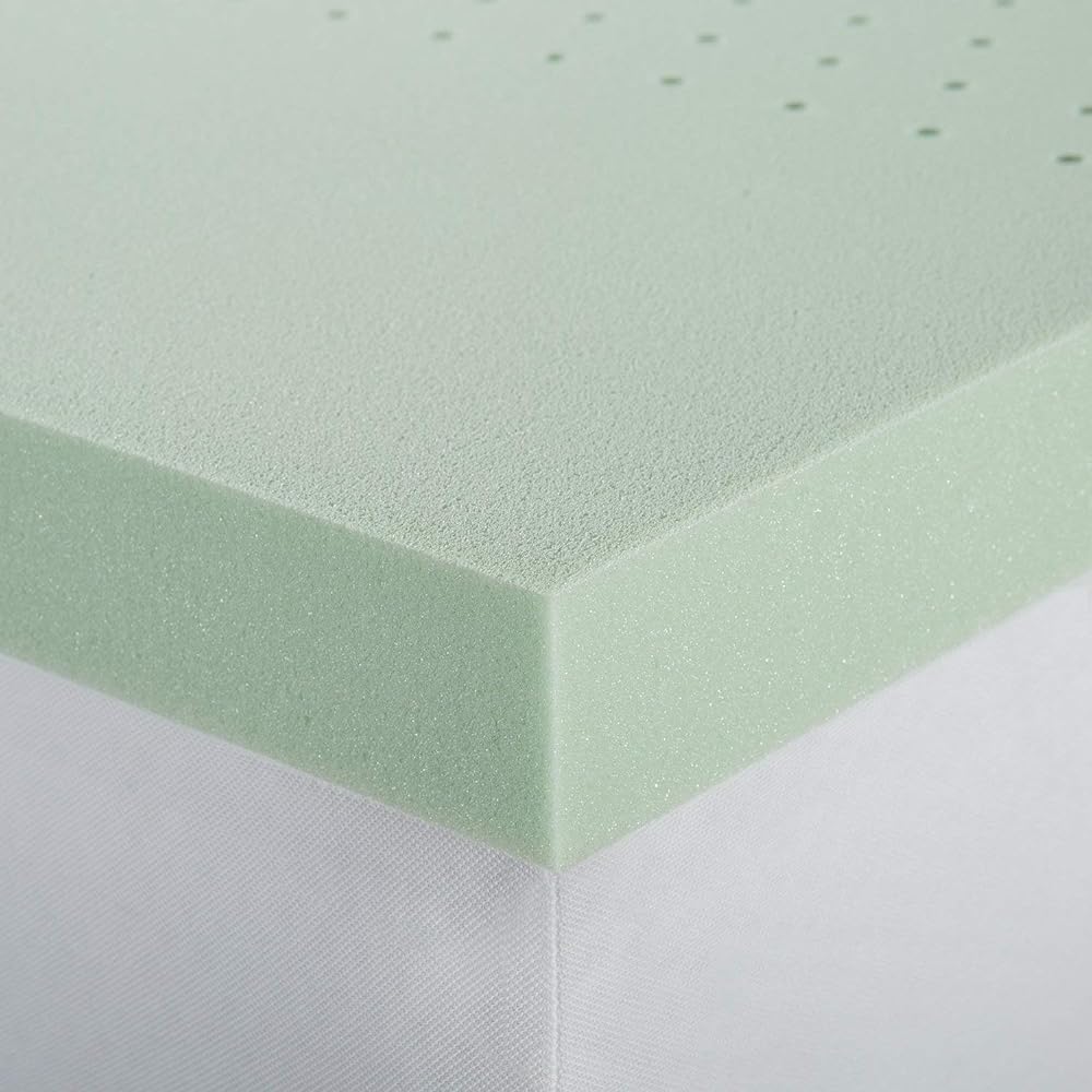 ZINUS Memory Foam Mattress Semi-double Thickness 5cm Green Tea Ingredients Antibacterial Odor Resistant Body Pressure Dispersion Memory Foam Soft Futon Mattress Pad Naturally Derived Ingredients Turning Support | Compressed Packaging Bed ZINUS | Genuine