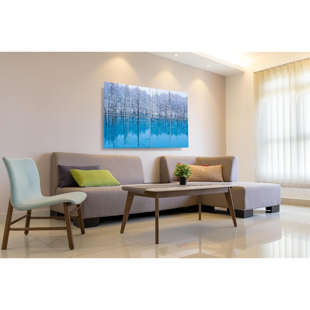 KTOESHEO Art Acoustic Panels Set of 8 48x32 Inch Sound Absorbing Wall Art Soundproof Panels Fire Resistant Decor Absorbing Noise Canceling Panels