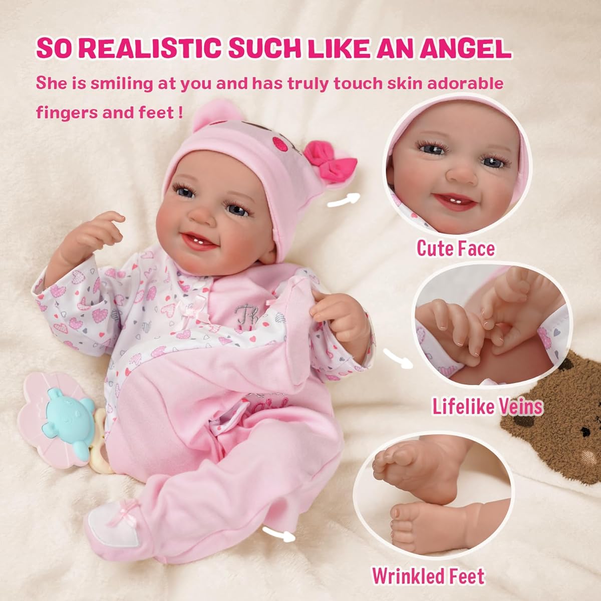 BABESIDE Reborn baby doll -RSG001IXWA-DG5-NEW