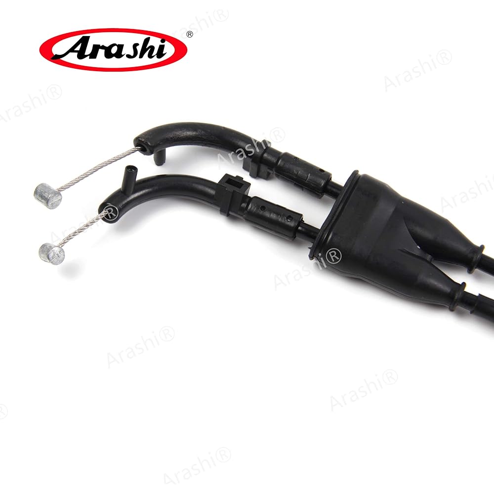 Arashi Throttle Cable and Clutch Cable Fits Yamaha YZFR6 YZF-R6 YZF R6 2006-2012 Motorcycle Replacement Accessories Black