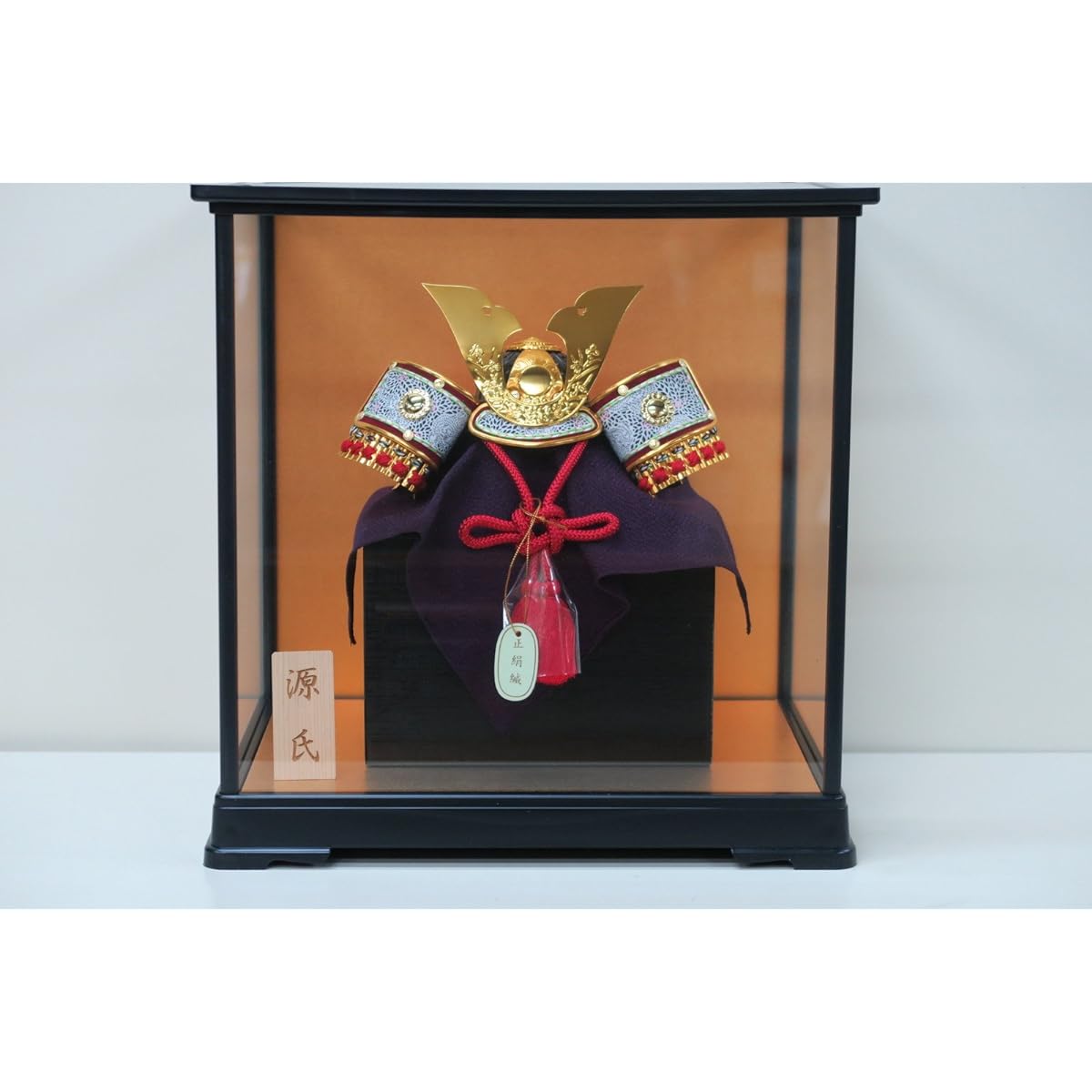 No. 6 Genji Large Kuwagata Mini Helmet Foldable Plastic Frame Glass Case