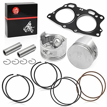 Piston & Ring 0.50mm Oversize Bore ANG Cylinder Head Gasket Compatible with EZGO Fuji Robin 295cc EH29C TXT 4 Cycle Gas Golf Cart MCI Engine 1991-2008 OEM 26607-G01 26608-G0