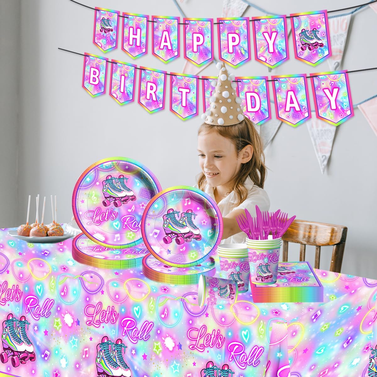 Let's Roll Decorations - 142 roll themed supplies including banner