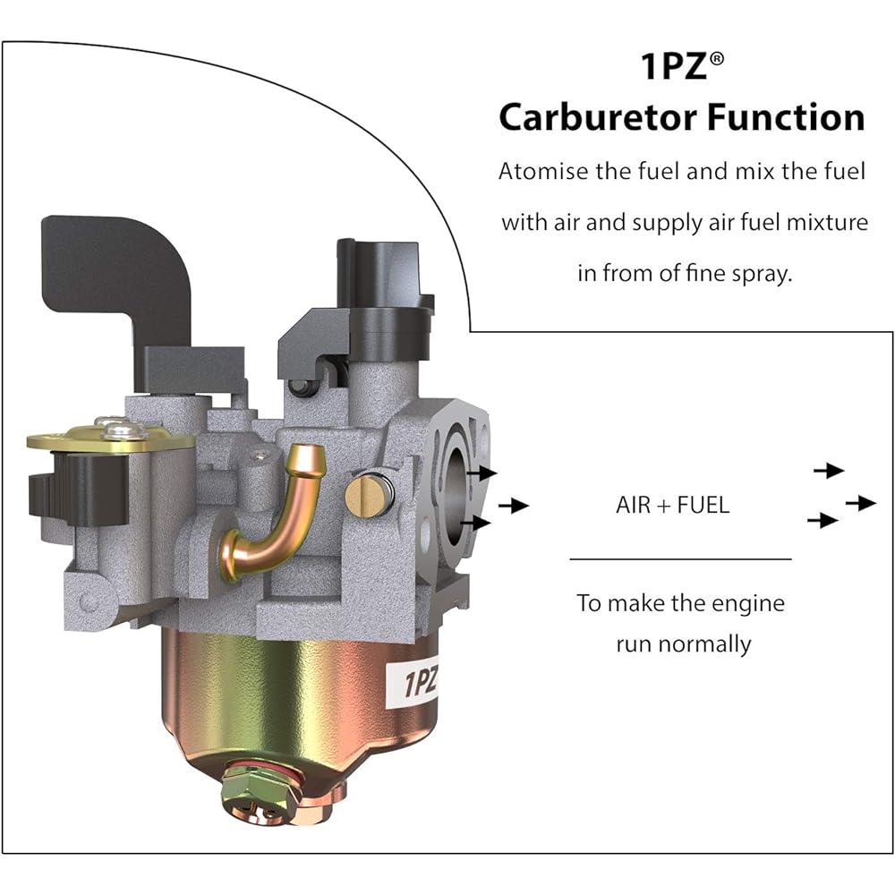 (UM7) Carburetor Carb with Gasket All Years Monster Moto MM-B80-AF/MM-B80-BR / MMB80B / MM-B80B 80cc 2.5 hp 4-Stroke Mini Bike