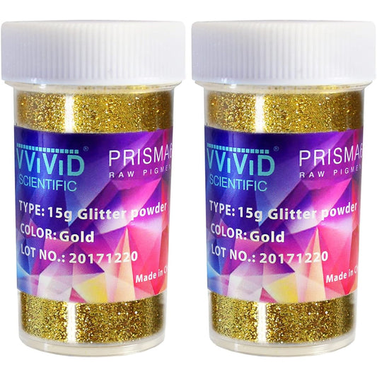 VViViD Prisma 65 Glitter Gold Pigment Powder 15g x 2