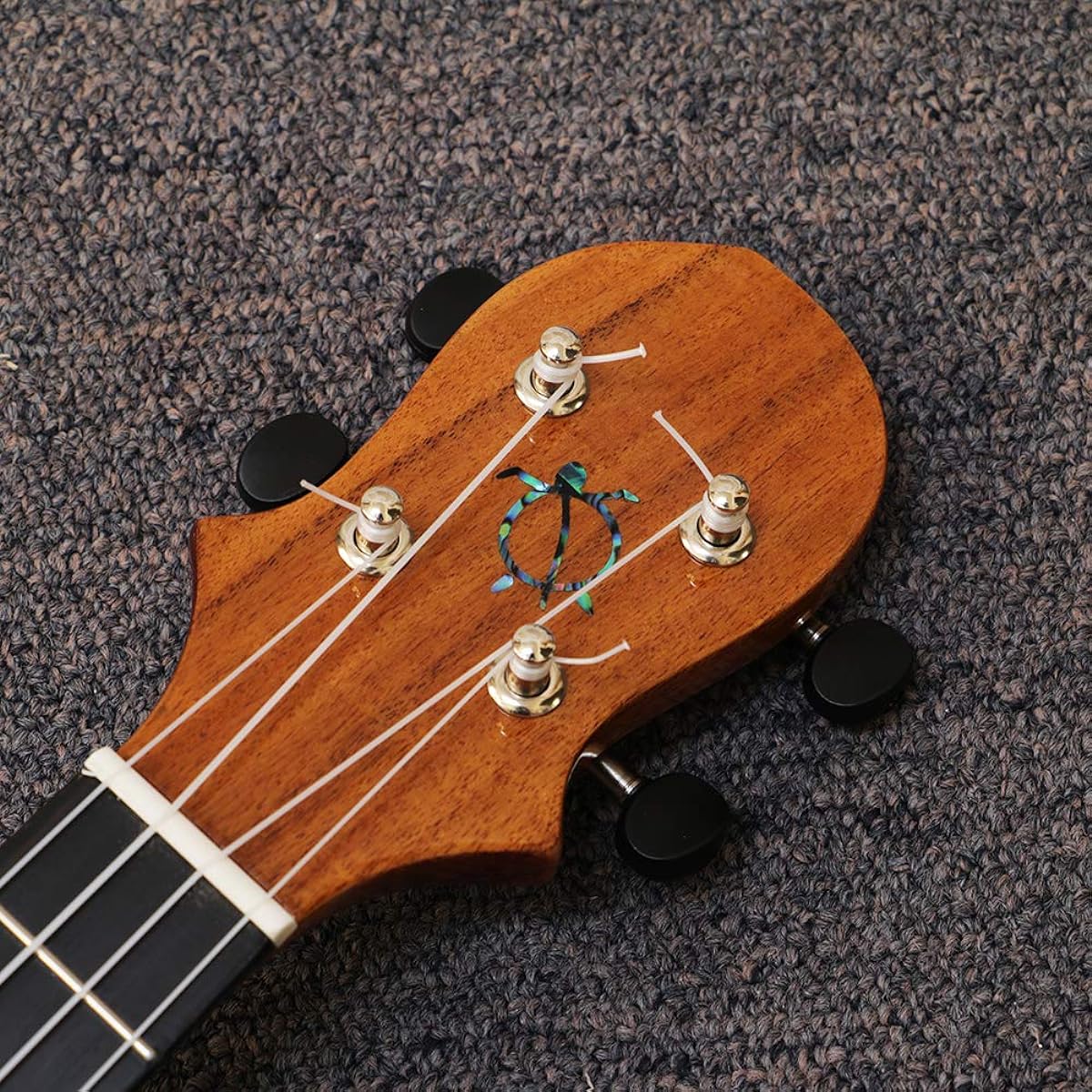 Big Island Ukulele HONU Electric Ukulele Series Acacia Top/Ebony Fingerboard EU-ACA-N/EB