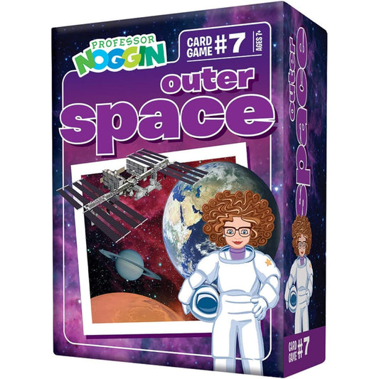 Professor Noggin's Space Trivia Card Game - Educational Trivia-Based Card Game for Kids - Trivia, True or False, Multiple Choice - Ages 7 and Up - Includes 30 Trivia Cards