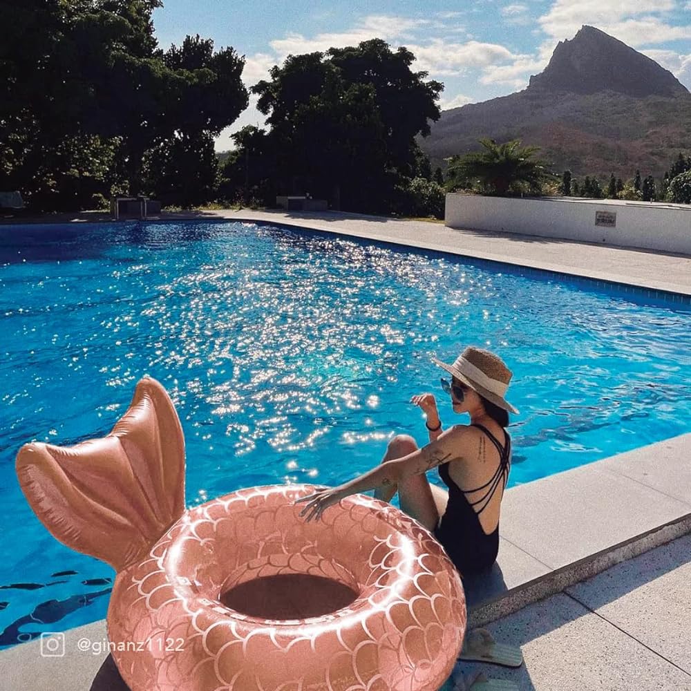 SUNNYLIFE Pool Ring Mermaid Rose Gold