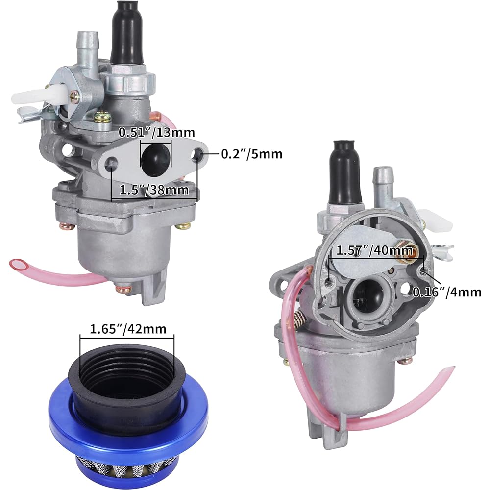 Air Filter Stack Carburetor Carburetor Carburetor 2 Stroke 47cc 49cc Mini ATV Quad Dirt Pocket Bike
