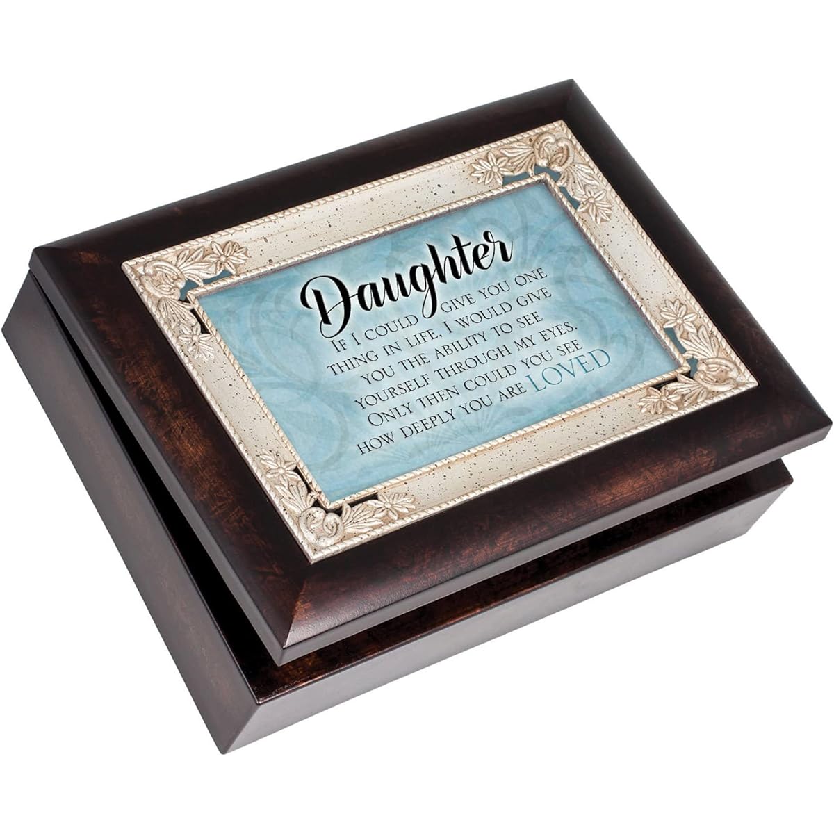 Cottage Garden Daughter See Through My Eyes Burlwood Jewelry Music Box You Light Up My Life