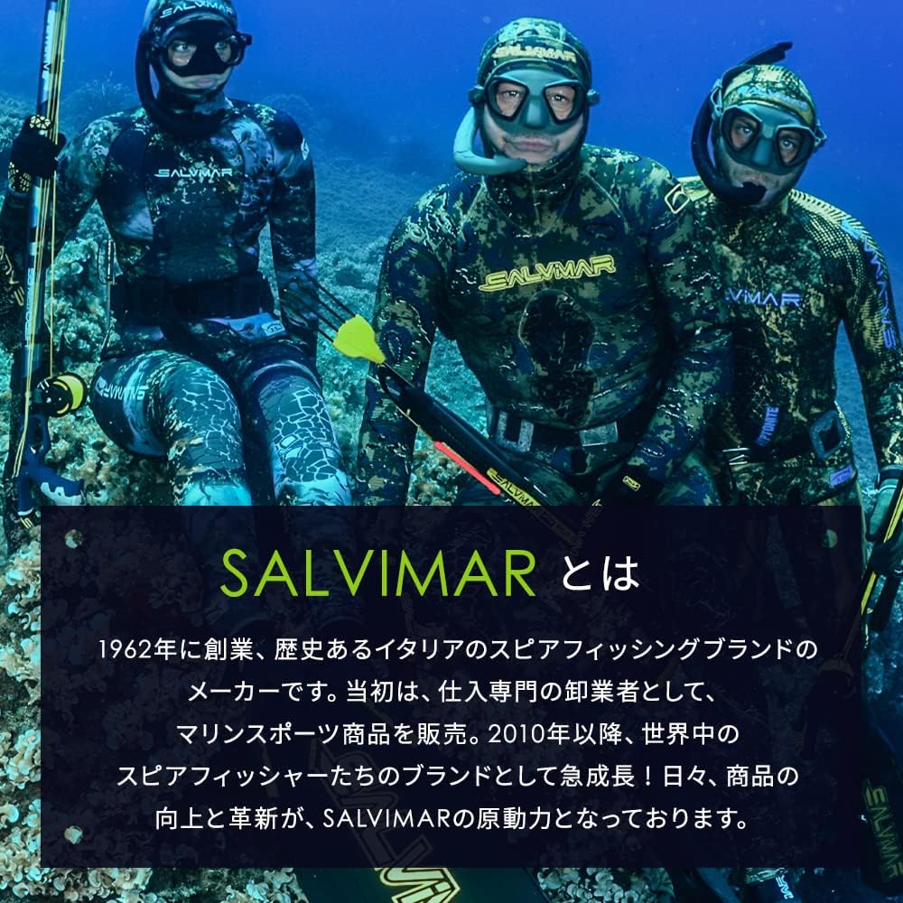 Salvimar Large Buoy Float [Size 84cm x 26cm / Made of Nylon / 2 Visibility Flags (Red/Blue) / 15m with Nylon Line] Spearfishing Float Durable