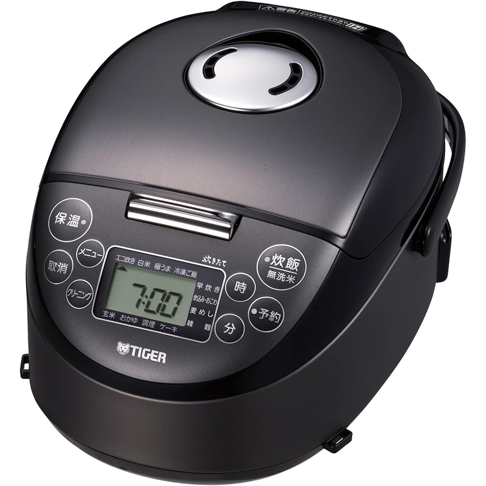 Tiger Thermos (TIGER) IH Rice Cooker 3 Cups Freshly Cooked Small Capacity Far Infrared 5 Layer Earthen Pot Heat Storage Coated Pot Steel White JPF-G055WL