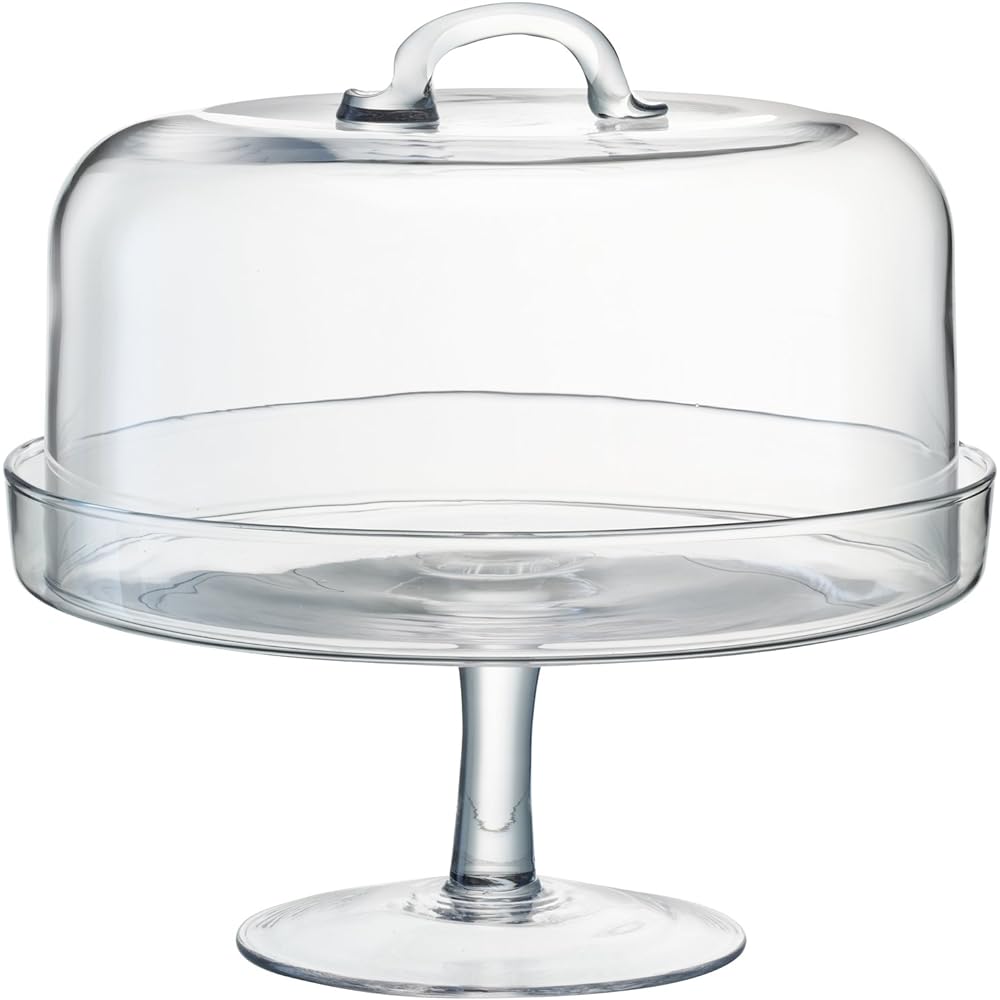 LSA Cake Stand & Dome Clear Height 25cm SERVE G875-25-301